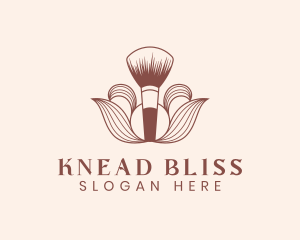 Cosmetics Makeup Brush  logo design