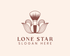 Cosmetics Makeup Brush  logo design