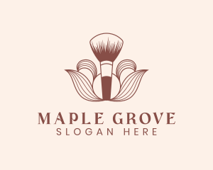 Cosmetics Makeup Brush  logo design