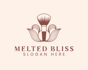 Cosmetics Makeup Brush  logo design