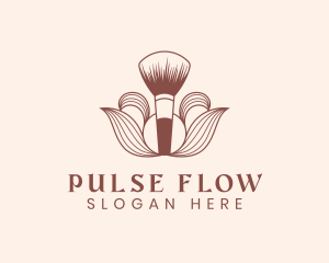 Cosmetics Makeup Brush  logo design