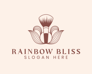 Cosmetics Makeup Brush  logo design