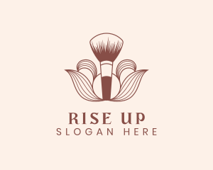 Cosmetics Makeup Brush  logo design