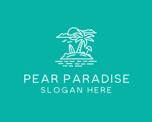 Island Summer Paradise  logo design