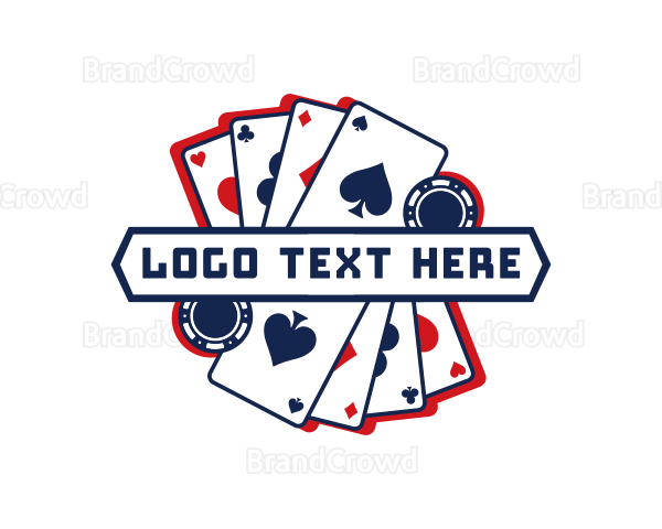 Poker Card Gambling Logo