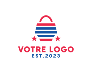 United States - USA Shopping Bag logo design