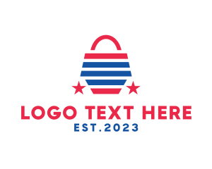 Baggage - USA Shopping Bag logo design