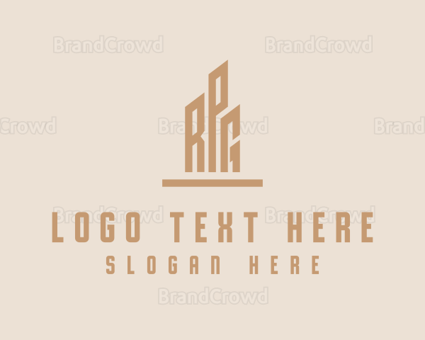Building Monogram Letter RPG Logo