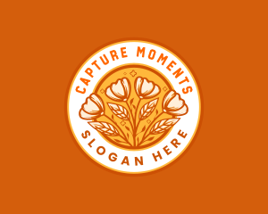 Bouquet - Organic Flower Garden logo design