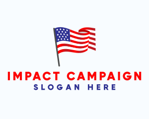 American Flag Campaign logo design