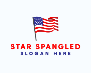 American - American Flag Campaign logo design