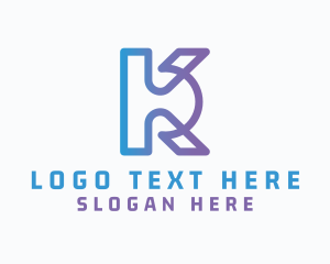 Technology - Generic Business Letter K logo design