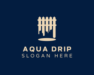 Drip - Fence Paint Drip logo design