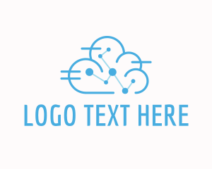 Halftone - Cyber Cloud Network logo design
