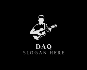 Guitarist Musician Performer Logo