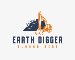 Digger - Digger Backhoe Equipment logo design