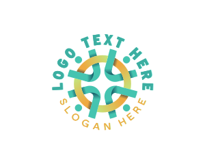 Human Resource - Community People Organization logo design