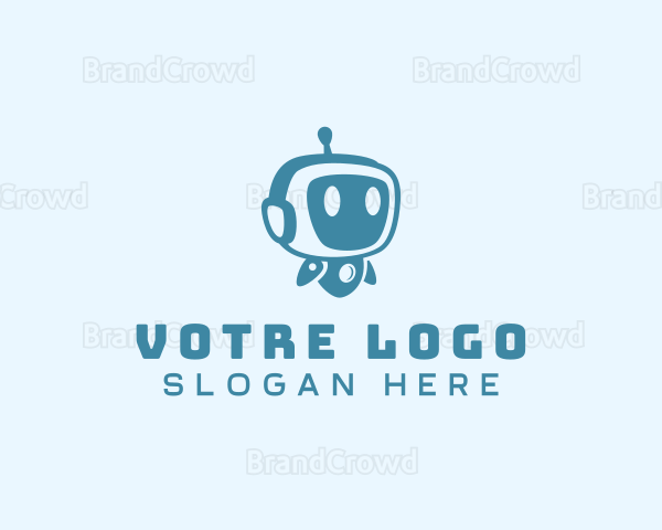 Cute Robot Toy Logo