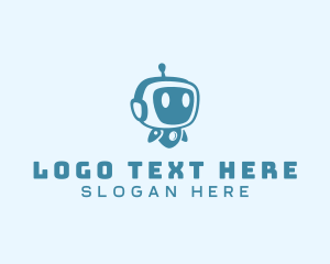 Cute Robot Toy Logo