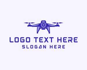 Futuristic - Futuristic Drone Quadcopter logo design