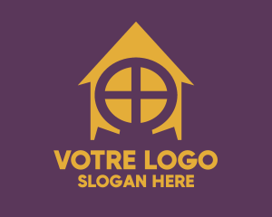 Architect - Yellow Omega House logo design