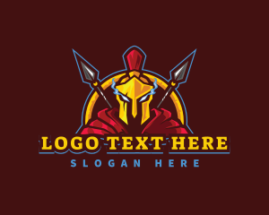 Knight - Spartan Warrior Gaming logo design