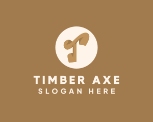 Elegant Brown Letter T logo design