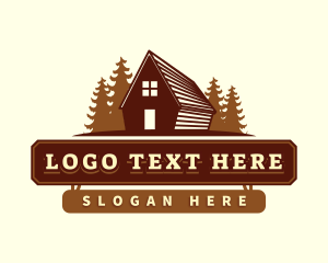 Cabin - Cabin Real Estate Property logo design