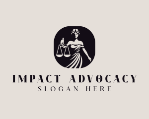 Female Legal Attorney  logo design