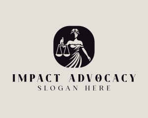 Advocacy - Female Legal Attorney logo design