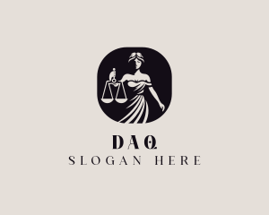 Woman - Female Legal Attorney logo design