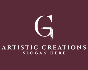 Creations - Brush Stroke Art Letter G logo design
