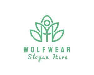 Vegan - Natural Human Wellness logo design