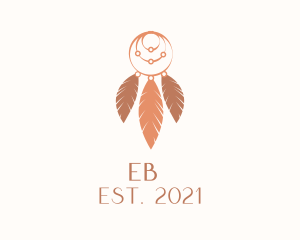 Accessories - Boho Feather Dreamcatcher logo design