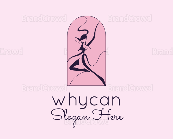 Woman Archery Sport Logo