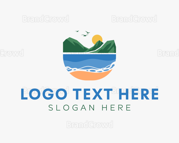 Tropical Mountain Beach Logo