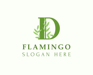 Plant Leaves Letter D Logo