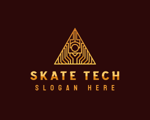 Triangle Tech Pyramid logo design