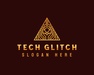 Triangle Tech Pyramid logo design