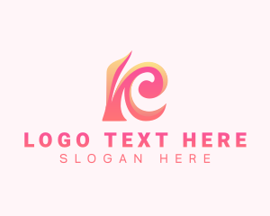Confectionery - Quirky Feminine Beauty Letter K logo design