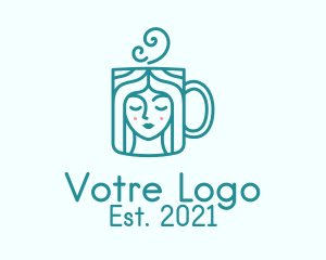 Espresso - Green Woman Cup logo design