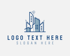 Land Developer - City Building Architecture logo design