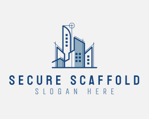 Scaffolding - City Building Architecture logo design
