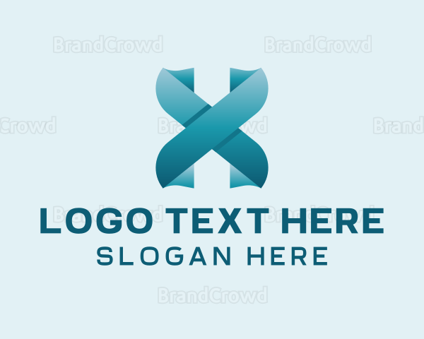 Modern Digital Letter X Logo