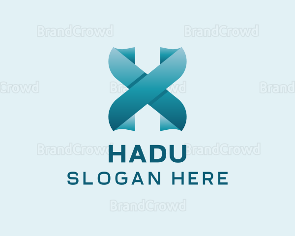 Modern Digital Letter X Logo