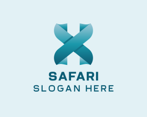Modern Digital Letter X  Logo