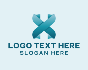 Three Dimension - Modern Digital Letter X logo design