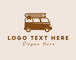 Road Trip - Book Travel Van logo design