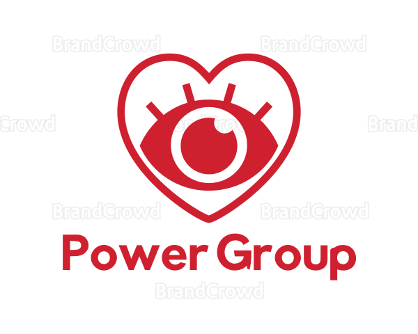 Red Heart Eye Logo