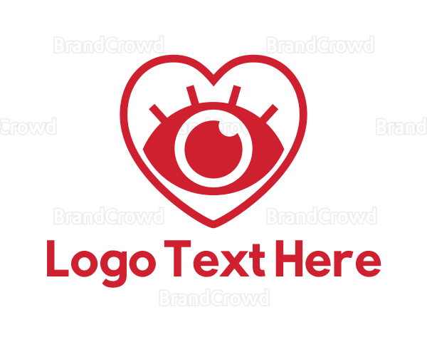 Red Heart Eye Logo